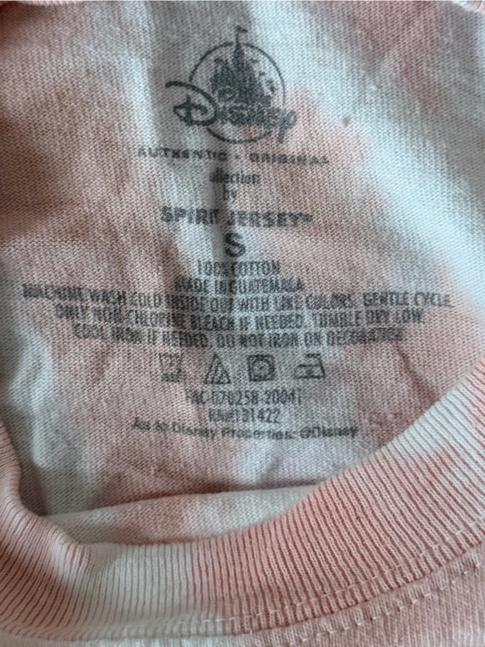 Disney Parks Disneyland Resort Pink Tie-Dye Briar Rose Gold Spirit Jersey - Picture 4 of 4
